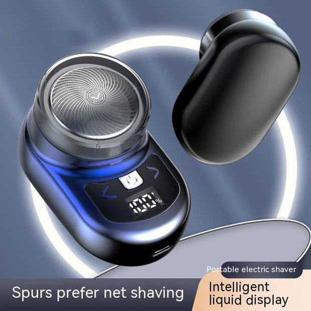 Smart Mini Electric Shaver with Digital Display | Portable, USB Rechargeable, Waterproof Shaving for Men – Compact & Travel-Friendly