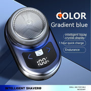 Smart Mini Electric Shaver with Digital Display | Portable, USB Rechargeable, Waterproof Shaving for Men – Compact & Travel-Friendly