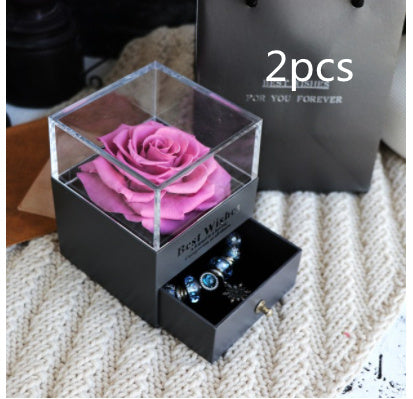 Eternal Rose Flower Jewelry Box - Valentine’s & Wedding Gift