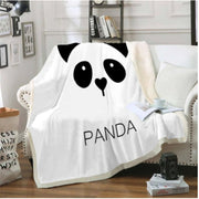 Panda series flannel blanket