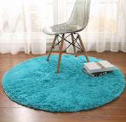 Fluffy Round Rug for Living Room