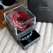 Eternal Rose Flower Jewelry Box - Valentine’s & Wedding Gift