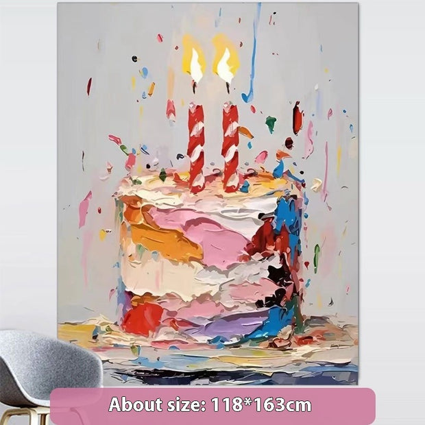 Birthday Scene Setting Supplies Birthday Arrangement Decoration Cake Hanging Cloth Banner Photo Props Background Wall