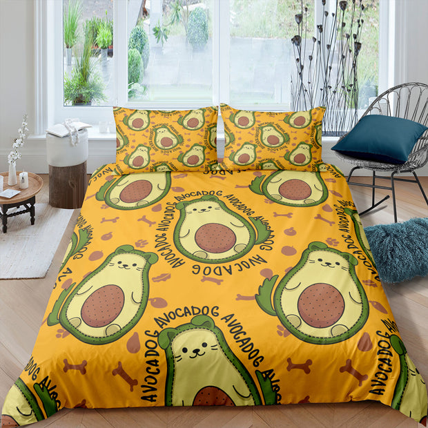 Printed Three-piece Quilt Cover Sheet