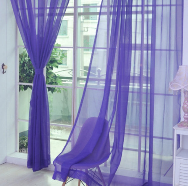 Transparent Tulle Curtains For Bedroom