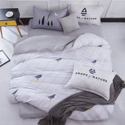 Pure cotton four-piece set cotton bed linen duvet cover single