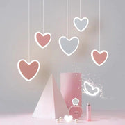 Creative Heart-shaped Butterfly Flower Children's Room Ceiling Lamp Chandelier Bedroom Lamps