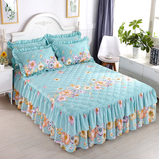 Thick double-layer lace bedspread