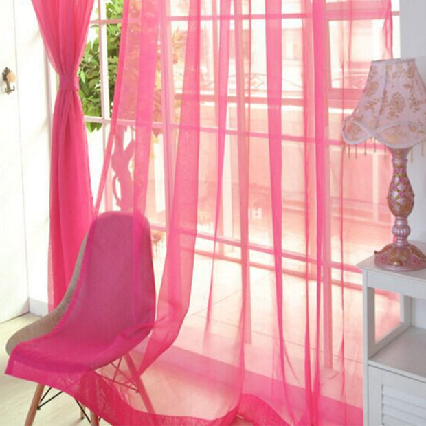 Transparent Tulle Curtains For Bedroom