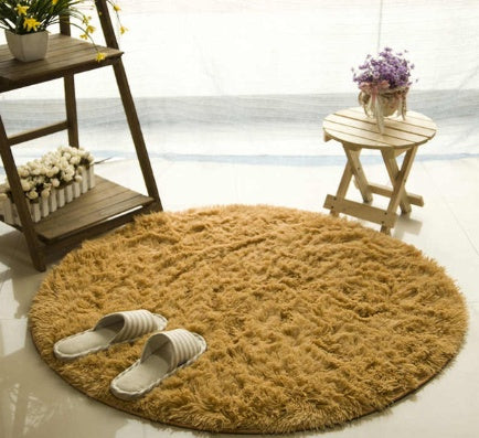 Fluffy Round Rug for Living Room