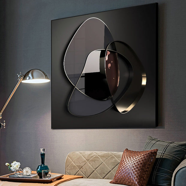 Abstract 3D Metal Wall Art