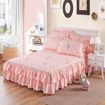 Thick double-layer lace bedspread