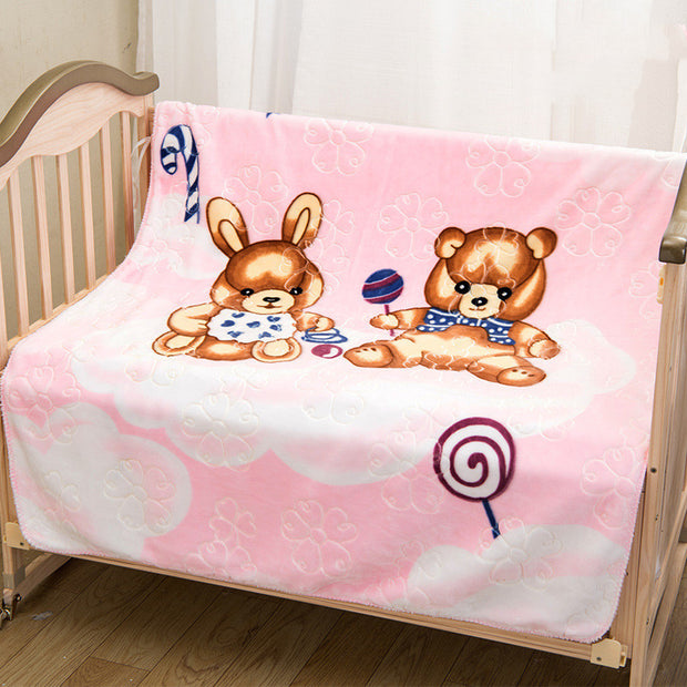 Double-sided Printing Cloud Blanket Cartoon Super Soft And Comfortable