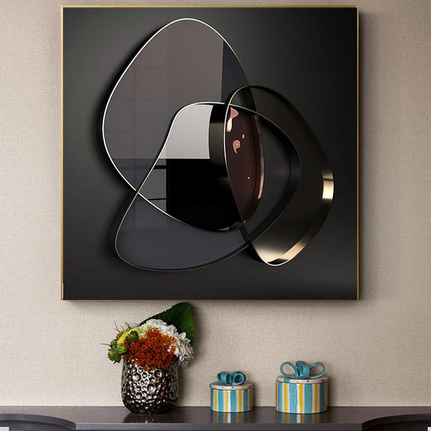 Abstract 3D Metal Wall Art