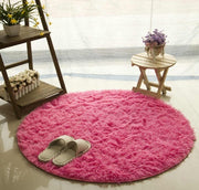 Fluffy Round Rug for Living Room