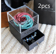 Eternal Rose Flower Jewelry Box - Valentine’s & Wedding Gift