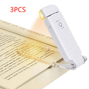 LED USB Rechargeable Book Reading Light – Adjustable Brightness, Clip-On, Eye Protection, Portable Bookmark Light for Night Reading & Travel