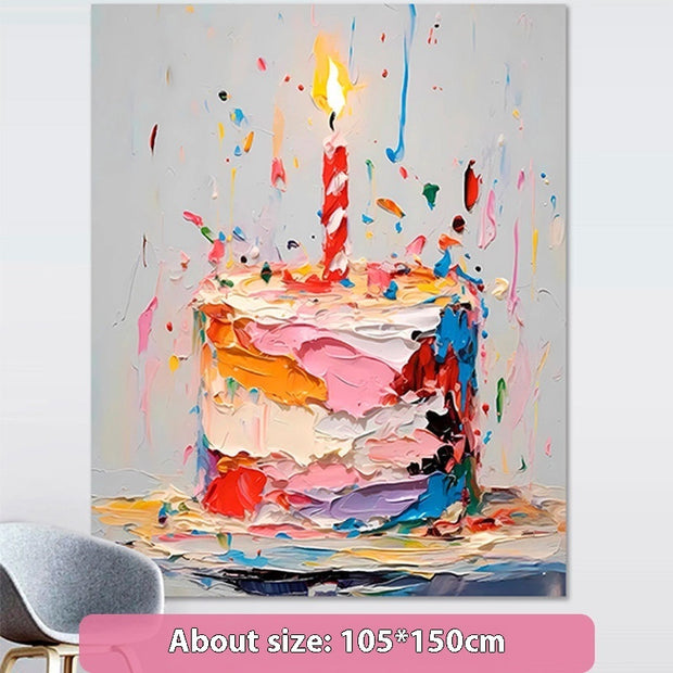 Birthday Scene Setting Supplies Birthday Arrangement Decoration Cake Hanging Cloth Banner Photo Props Background Wall