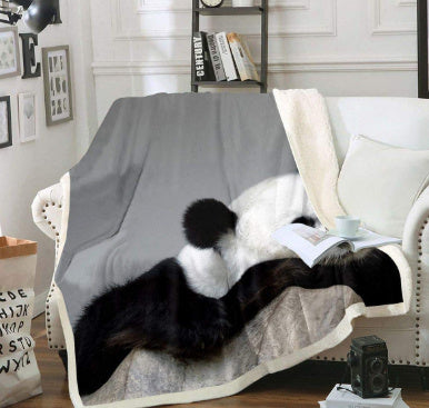 Panda series flannel blanket