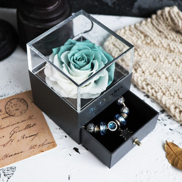 Eternal Rose Flower Jewelry Box - Valentine’s & Wedding Gift