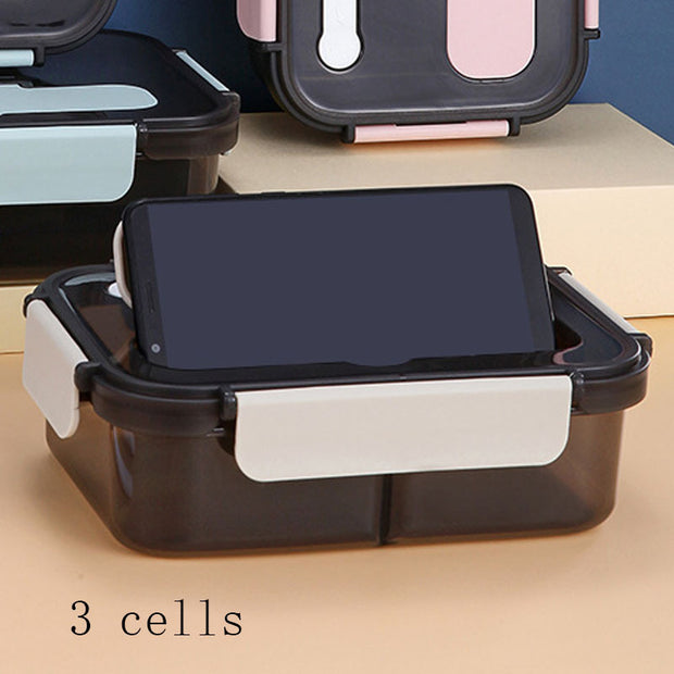 Kitchen Lunch Box Work Student Outdoor Activities Travel Microwave Heating Food Container Plastic Bento Box Storage Snacks Boxes