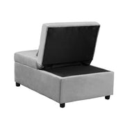 Folding Ottoman Sofa Bed Gray