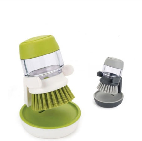 Dishwashing And Pot Washing Brush With Liquid Soap For Tableware