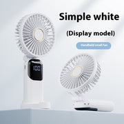 Portable Handheld Fan – Rechargeable, USB-Powered, Foldable & Ultra-Quiet with 5-Speed Settings