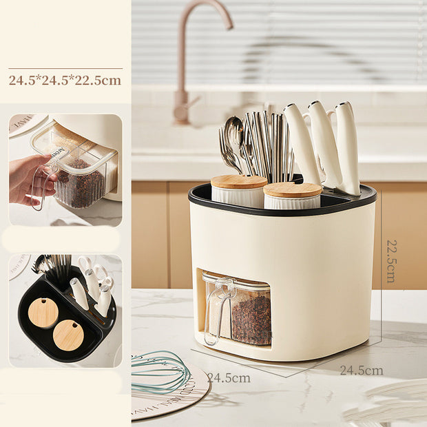 Kitchen Storage Multifunctional Large-capacity Chopstick Spoon Storage Holder Cutlery Knife Fork Kitchen Tools