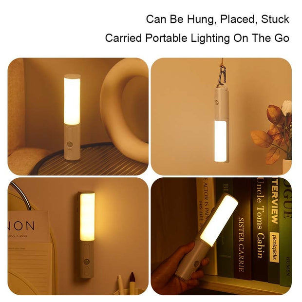 New Style Smart Human Body Induction Motion Sensor LED Night Light For Home Bed Kitchen Cabinet Wardrobe Wall Lamp