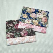 Rose Flower Cotton Twill Print Fabric