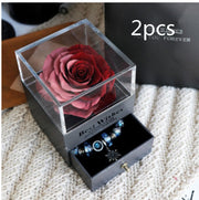 Eternal Rose Flower Jewelry Box - Valentine’s & Wedding Gift