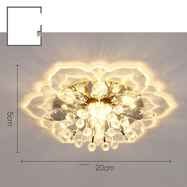 Small Crystal Lamp Corridor Lamp Modern Minimalist Living Room Lamp