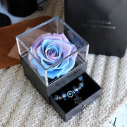 Eternal Rose Flower Jewelry Box - Valentine’s & Wedding Gift