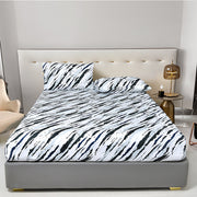 Printed Brushed Fitted Sheet One-piece All-inclusive Mattress Cover