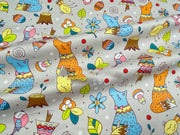 Cartoon Cotton Twill Bed Sheet Quilt Cover Printed Fabric