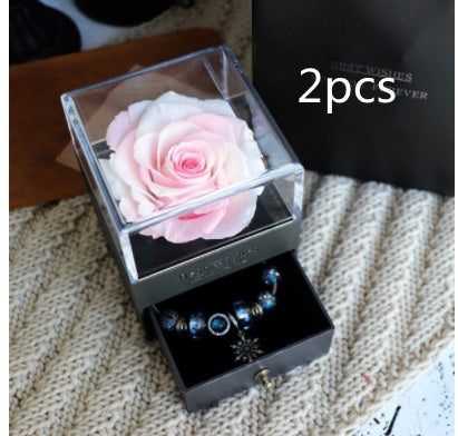 Eternal Rose Flower Jewelry Box - Valentine’s & Wedding Gift