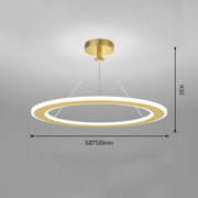 Simple Modern Circular Bedroom Study Chandelier