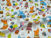 Cartoon Cotton Twill Bed Sheet Quilt Cover Printed Fabric