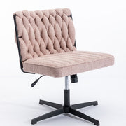 Armless Office Desk Chair No Wheels