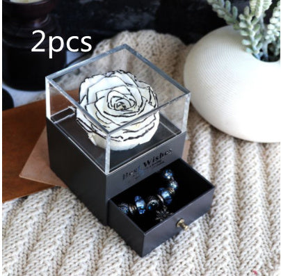 Eternal Rose Flower Jewelry Box - Valentine’s & Wedding Gift