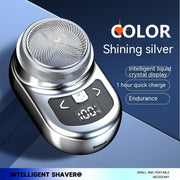 Smart Mini Electric Shaver with Digital Display | Portable, USB Rechargeable, Waterproof Shaving for Men – Compact & Travel-Friendly