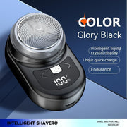 Smart Mini Electric Shaver with Digital Display | Portable, USB Rechargeable, Waterproof Shaving for Men – Compact & Travel-Friendly