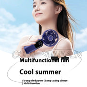 Portable Handheld Fan – Rechargeable, USB-Powered, Foldable & Ultra-Quiet with 5-Speed Settings