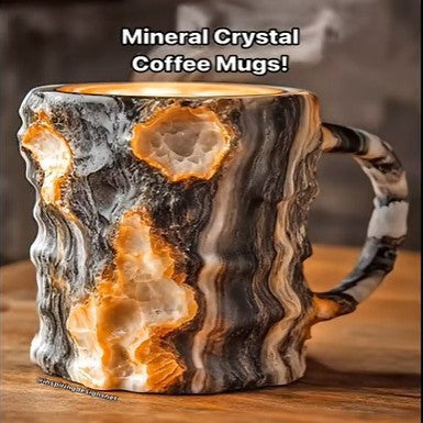 400ml Resin Mineral Crystal Coffee Mugs