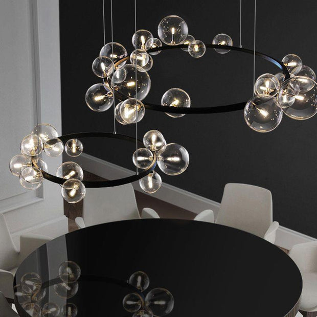 Bedroom Light Dining Room Glass Ball Chandelier