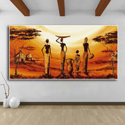 Abstract African Woman Canvas