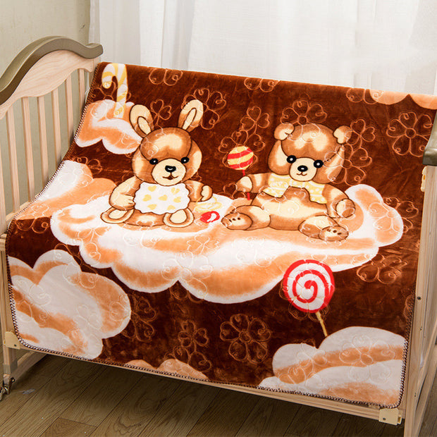 Double-sided Printing Cloud Blanket Cartoon Super Soft And Comfortable